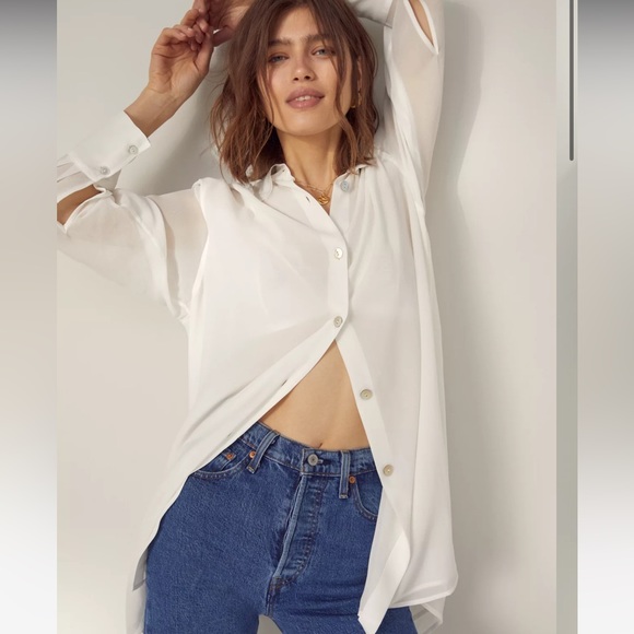 NEW Aritzia Twain Button Up - Picture 1 of 11